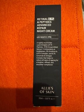 NEW Allies of Skin Retinal .01% Peptide Night Repair Cream